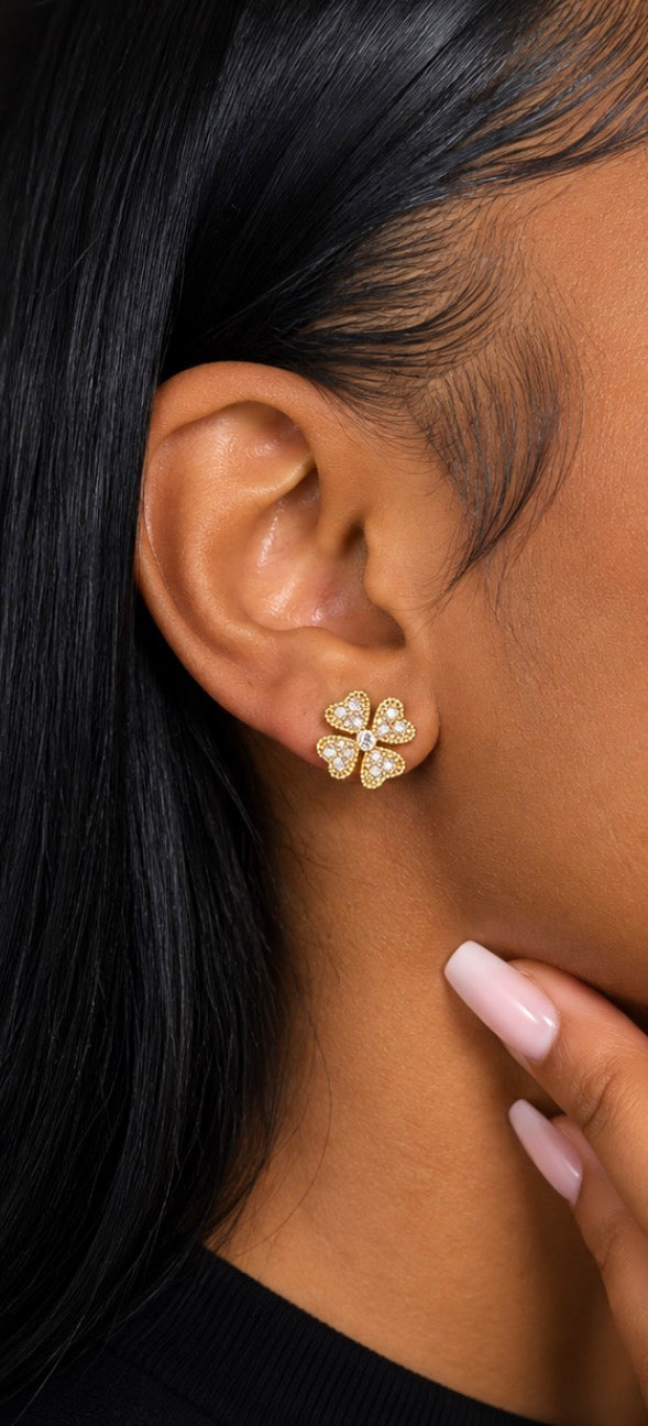 Golden Bloom Studs