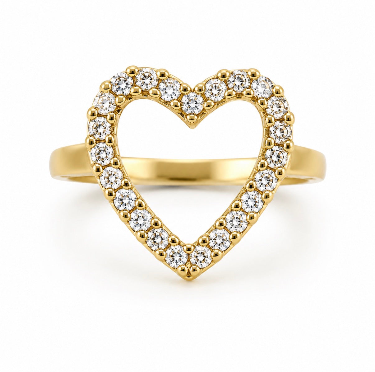 Golden Heart Ring