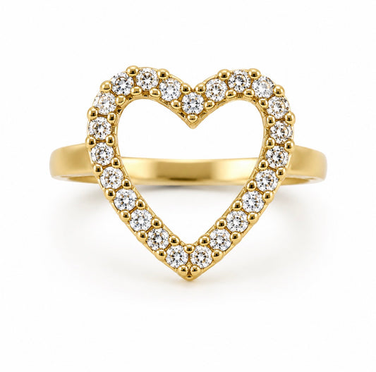 Golden Heart Ring