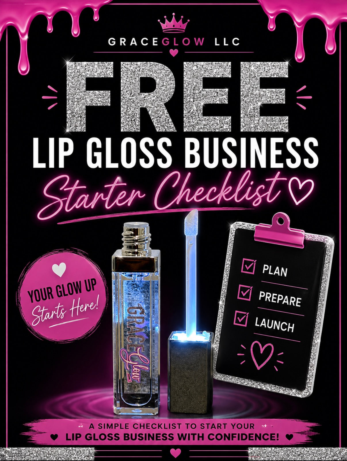 🆓 Lip Gloss Business Starter Checklist