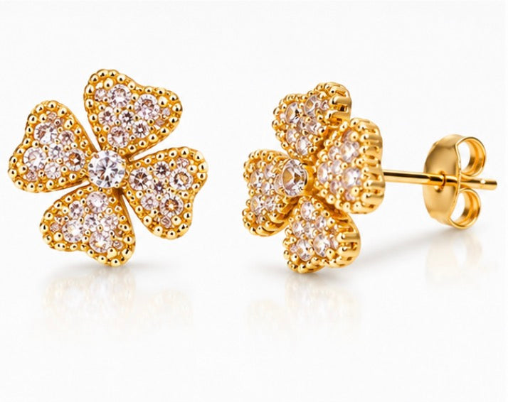Golden Bloom Studs